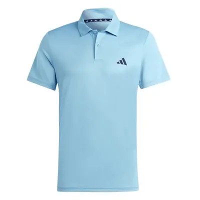 adidas TRAIN ESSENTIALS BASE POLO Férfi galléros póló, világoskék, méret