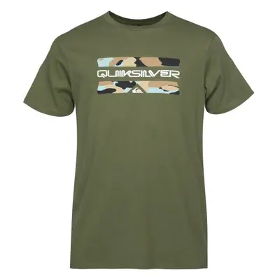 Quiksilver CAMO LOGO SS Férfi felső, khaki, méret