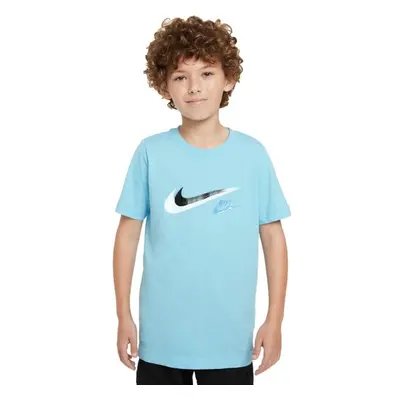 Nike SPORTSWEAR Fiú póló, világoskék, méret