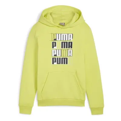 Puma ESSENTIALS + LOGO LAB HOODIE B Gyerek pulóver, sárga, méret