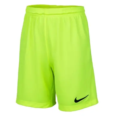 Nike DRI-FIT PARK JR TQO Fiú rövidnadrág focira, fényvisszaverő neon, méret