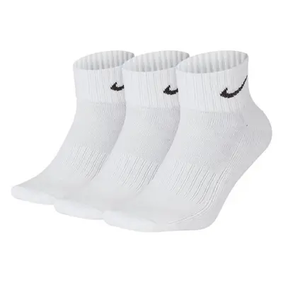 Nike 3PPK VALUE COTTON QUARTER Zokni edzésre, fehér, méret