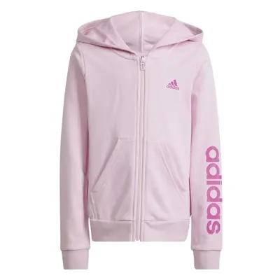 adidas LIN FZ HOODIE Lány pulóver, rózsaszín, méret