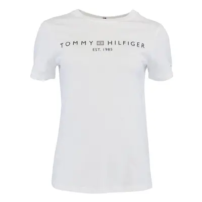 Tommy Hilfiger LOGO CREW NECK Női póló, fehér, méret