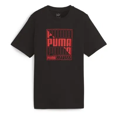 Puma GRAPHIC PUMA BOX TEE Férfi póló, fekete, méret