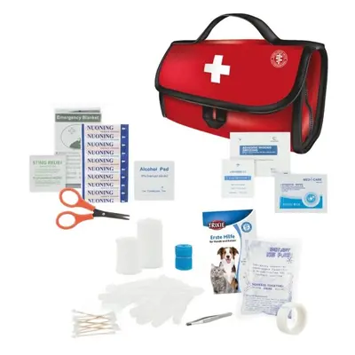 TRIXIE PREMIUM FIRST AID KIT Elsősegélycsomag kutyák és macskák számára, piros, méret