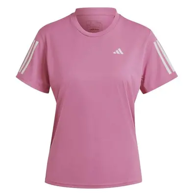 adidas OWN THE RUN TEE Női póló futáshoz, rózsaszín, méret