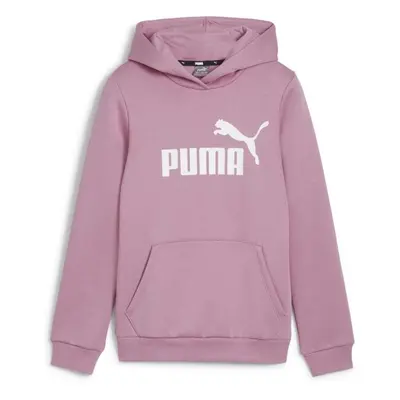 Puma ESS LOGO HOODIE FL G Lány pulóver, rózsaszín, méret