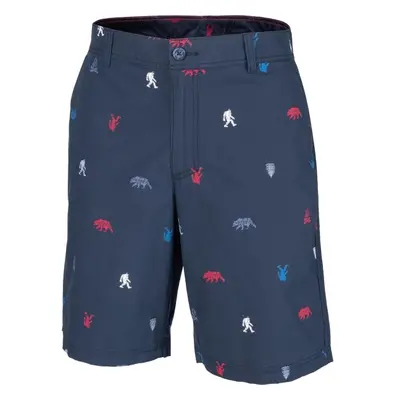 Columbia WAHED OUT PRINTED SHORTS Férfi rövidnadrág, sötétkék, méret