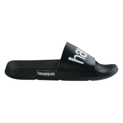 HAVAIANAS SLIDE CLASSIC LOGO MANIA Uniszex papucs, fekete, méret 47/48