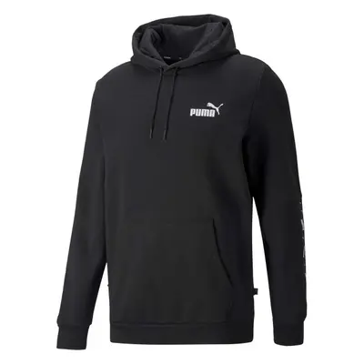 Puma ESSENTIALS + TAPE HOODIE Férfi pulóver, fekete, méret