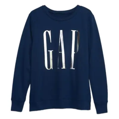 GAP CREWNECK LOGO Női pulóver, sötétkék, méret