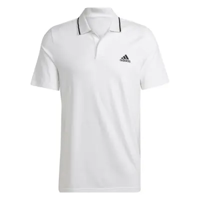 adidas ESSENTIALS PIQUÉ SMALL LOGO Férfi felső, fehér, méret