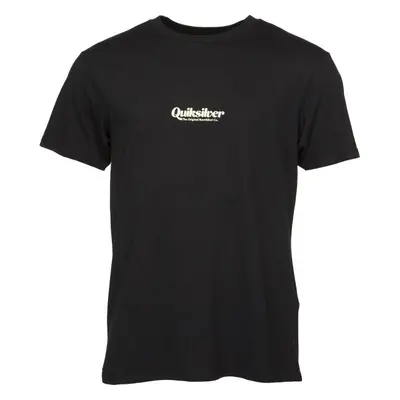 Quiksilver SIMPLE LETTRING SS Férfi póló, fekete, méret