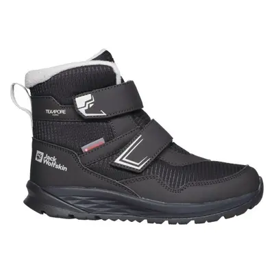 Jack Wolfskin POLAR BEAR-B TEXAPORE MID VC J Gyerek téli cipő, fekete, méret