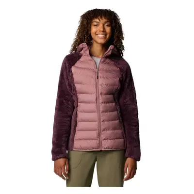 Columbia POWDER LITE II SHERPA HYBRID JACKET Női kabát, bordó, méret