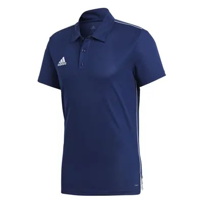 adidas CORE18 POLO Férfi galléros póló, sötétkék, méret