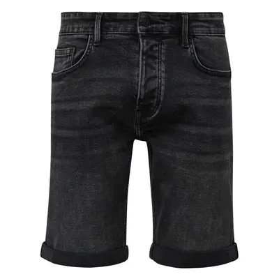 s.Oliver Q/S DENIM TROUSERS Férfi farmer rövidnadrág, fekete, méret