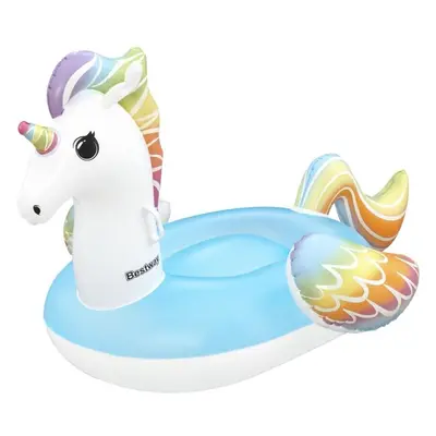 Bestway UNICORN RIDE ON Felfújható egyszarvú, fehér, méret