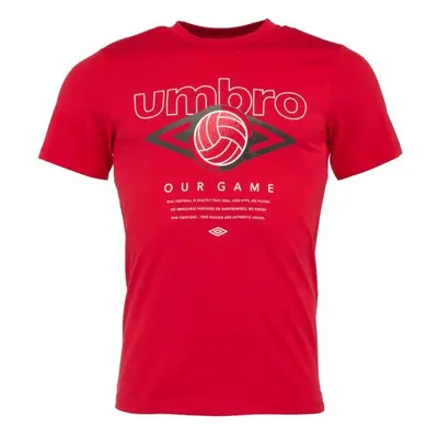 Umbro FW RETRO FOOTVALL GRAPHIC TEE Férfi póló, piros, méret