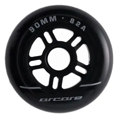 Arcore INLINE WHEELS 4PACK 90-82A Görkorcsolya kerék, fekete, méret