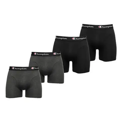 Champion LEGACY 4PK Férfi boxeralsó, sötétszürke, méret