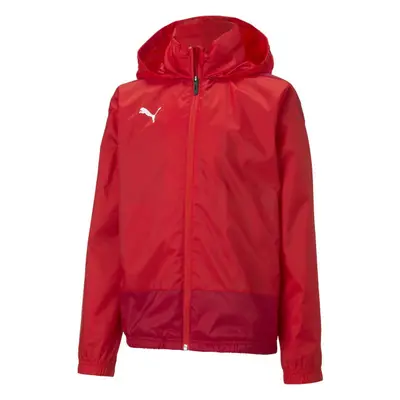 Puma TEAMGOAL TRAINING RAIN JACKET JR Gyerek széldzseki, piros, méret