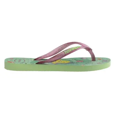 HAVAIANAS KIDS SLIM PRINCESS Lány strandpapucs, világoszöld, méret 37/38