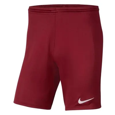 Nike DRI-FIT PARK III Férfi futball rövidnadrág, bordó, méret