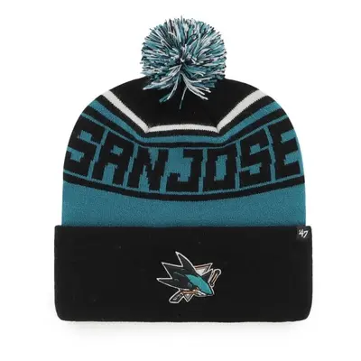 47 NHL SAN JOSE SHARKS STYLUS CUFF KNIT Téli sapka, fekete, méret