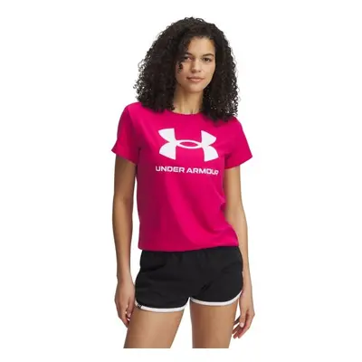 Under Armour LIVE SPORTSTYLE GRAPHIC SS Női póló, rózsaszín, méret