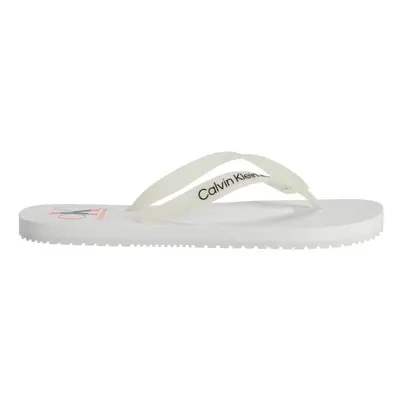 Calvin Klein BEACH SANDAL LOGO Férfi flip-flop papucs, fehér, méret