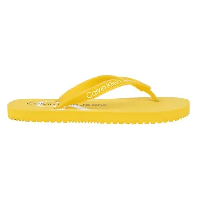 Calvin Klein BEACH SANDAL MONOGRAM TPU Női flip-flop papucs, sárga, méret