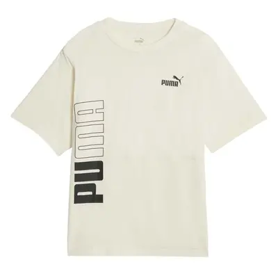 Puma POWER LOGO LOVE COLOR BLOCK TEE Női póló, bézs, méret