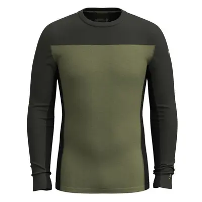 Smartwool CLASSIC THERMAL MERINO BL CRW Férfi thermo felső, sötétzöld, méret