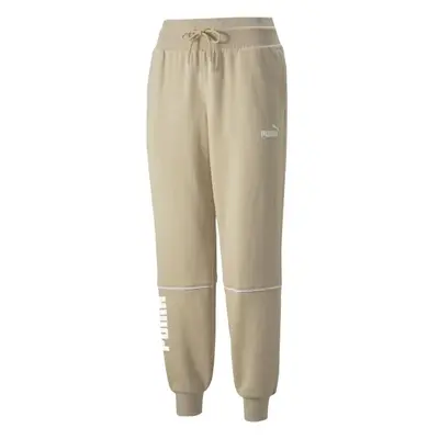 Puma POWER COLORBLOCK PANTS FL BIE Női melegítőnadrág, bézs, méret