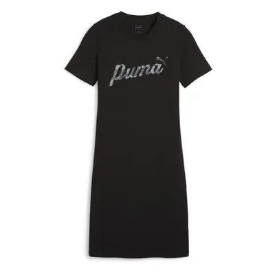 Puma ESSENTIALS + BLOSSOM GRAPHIC DRESS Női ruha, fekete, méret