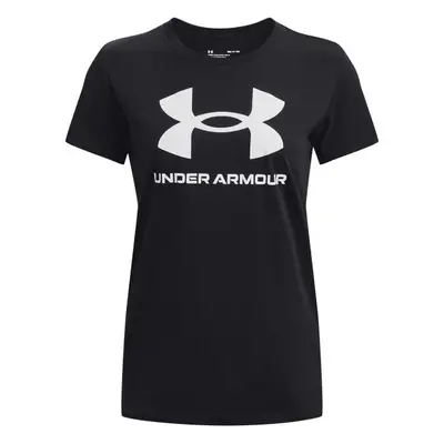 Under Armour LIVE SPORTSTYLE GRAPHIC SS Női póló, fekete, méret