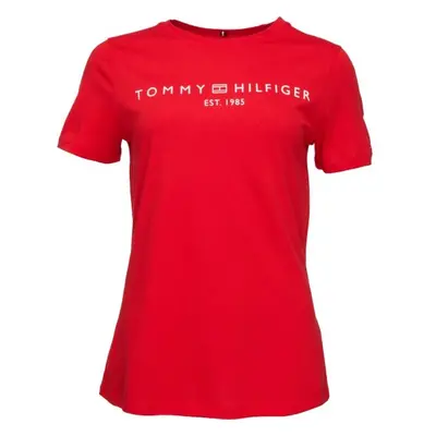 Tommy Hilfiger LOGO CREW NECK Női póló, piros, méret