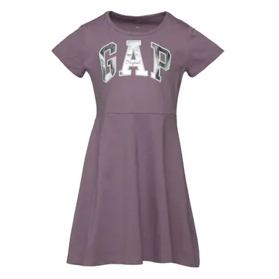 GAP SHORT SLEEVE LOGO Lány ruha, lila, méret