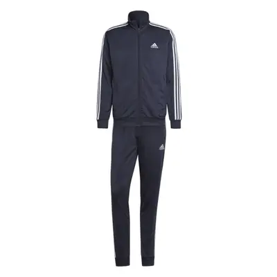 adidas BASIC 3-STRIPES TRICOT Férfi melegítő szett, sötétkék, méret