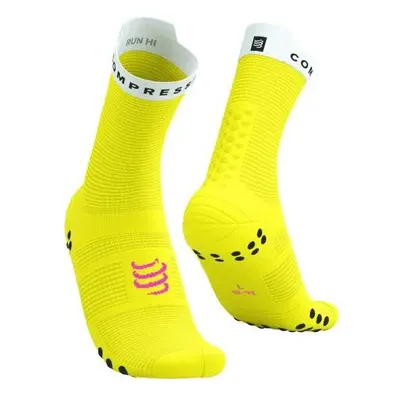 Compressport PRO RACING SOCKS V4.0 RUN Futózokni, sárga, méret