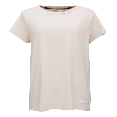 Tommy Hilfiger SHORT SLEEVE T-SHIRT Női póló, bézs, méret