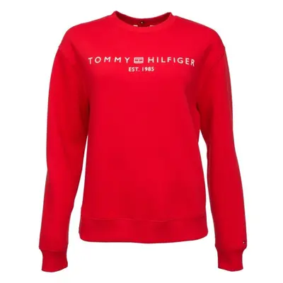 Tommy Hilfiger MDRN REG CORP LOGO C-NK SWTSHRT Női pulóver, piros, méret