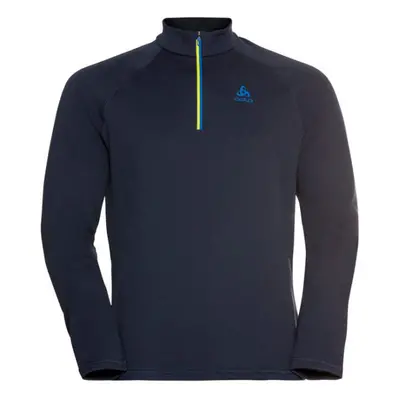 Odlo MIDLAYER 1/2 ZIP BESSO Férfi pulóver, sötétkék, méret