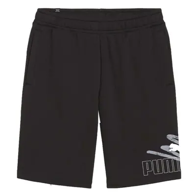 Puma ESSENTIALS+ LOGO LAB GRAPHIC SHORTS Férfi melegítő rövidnadrág, fekete, méret