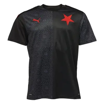 Puma SK SLAVIA AWAY SHIRT REPLICA Férfi póló, fekete, méret