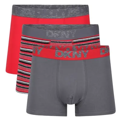 DKNY NASH Férfi boxeralsó, szürke, méret