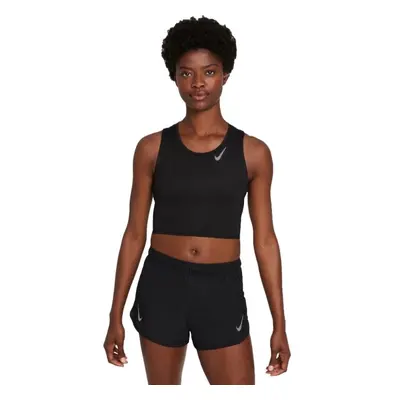 Nike FAST DF CROP TANK Női ujjatlan felső, fekete, méret