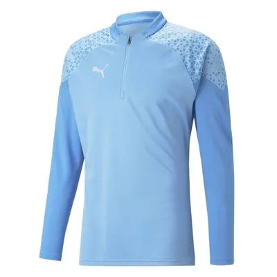 Puma TEAMCUP TRAINING 1/4 ZIP TOP Férfi sportos pulóver, világoskék, méret